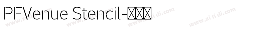 PFVenue Stencil字体转换